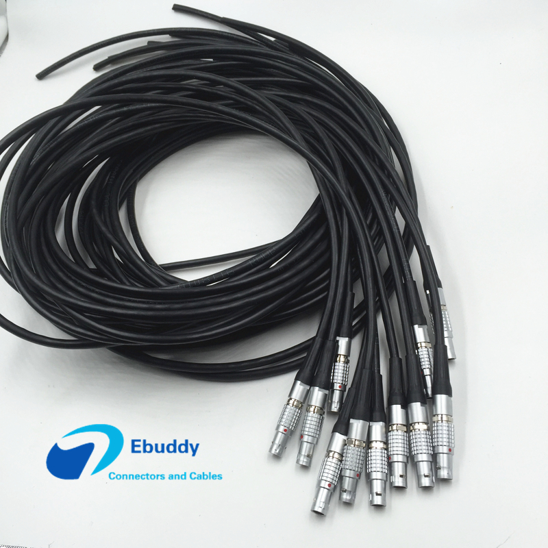 Coustom cable assembly service FGA 0B 2 key 30 degree male plug FGA.0B.302