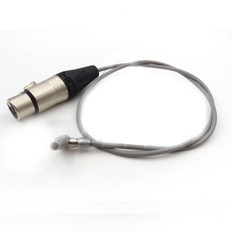 Arri mini audio cable Lemo 5pin right angle to XLR record cable