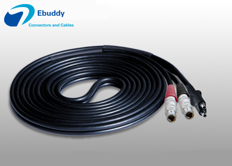 Double C5-C9 Ultrasonic probes cables double LEMO-00 to lemo-1