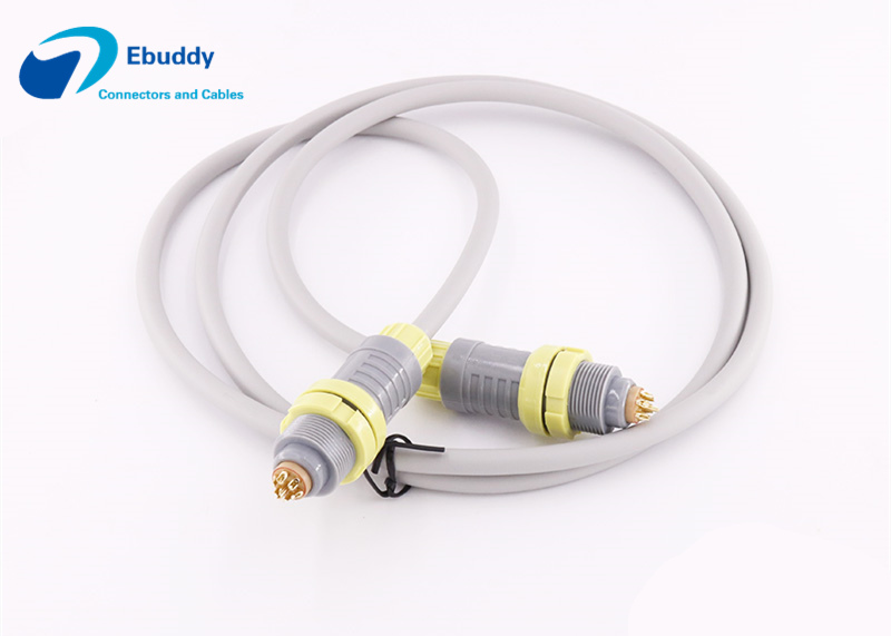 Custom cable assembly with 7pin redel cable for medical beauty device